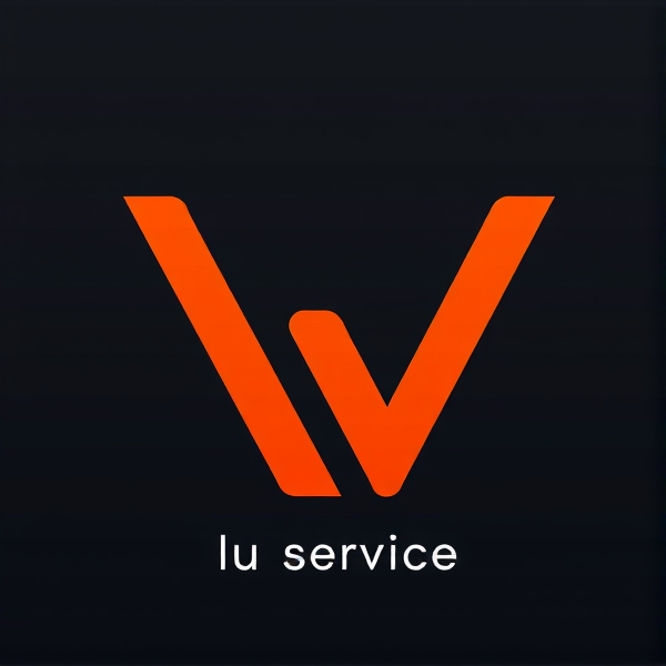 Je veux un logo composé de ( M V ) avec des couleurs orange et noir . Suivis du slogan ,la passion au service de la technique.