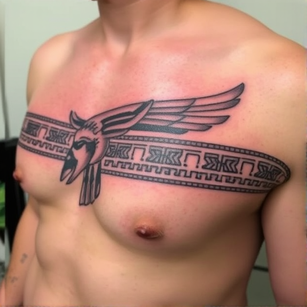 Aztec lines 3:2 tattoo