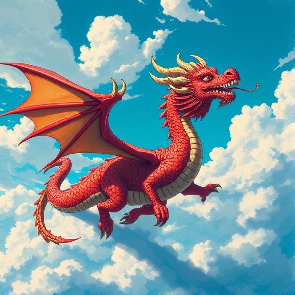 Unique mythical creature design (not a dragon)