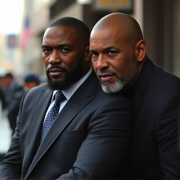 Create an image of Mahershala Ali and Jeff Bridges as Blade and his Partner