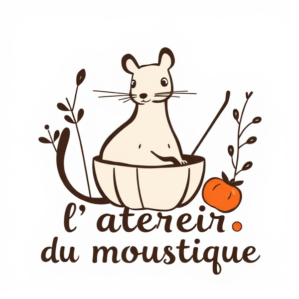 crée moi un logo de "l'atelier du moustique" qui est un blog de fait maison et d'autonomie alimentaire, sans ecriture