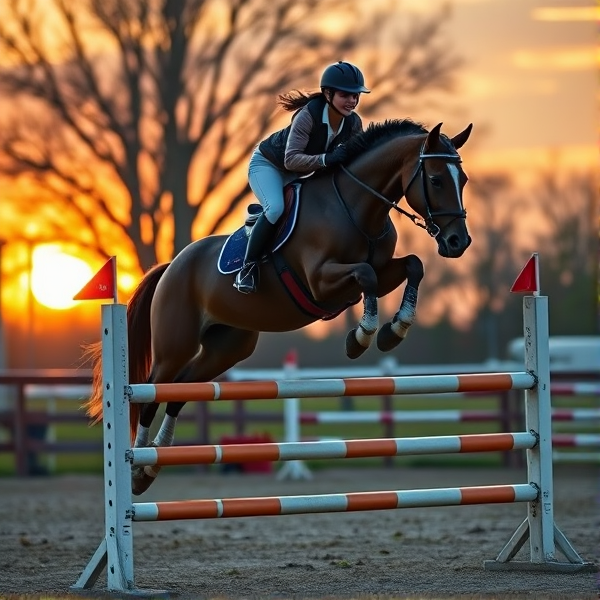 proffesinal rider riding a very minature pony like really small almost touching the groubd (make sure she looks really tall on the pony) juming over a smalll showjump