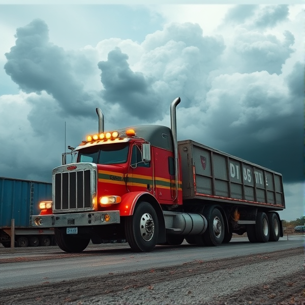 Truck 40 death with clouds