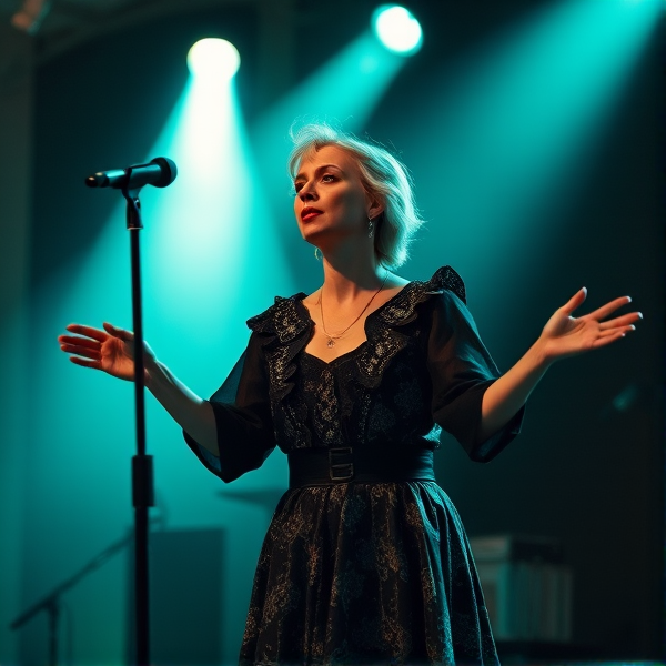 agnes nedregard doing a performance