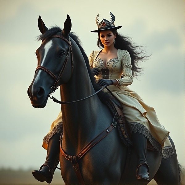 sybil ludington riding a horse