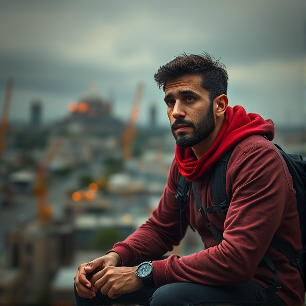 Create a photo of Kai Azer from the book ‘Powerless’