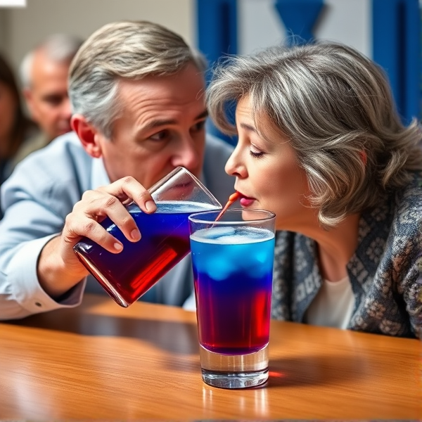 Liberals drinking blue Kool aid
