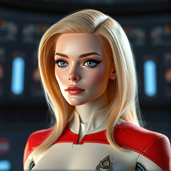 Star Trek fembot human blonde android