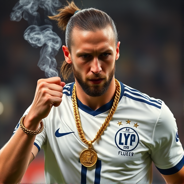 Zlatan Ibrahimovic soccer agressive gold chain smoke ring air jordan  world cup team star smug fight