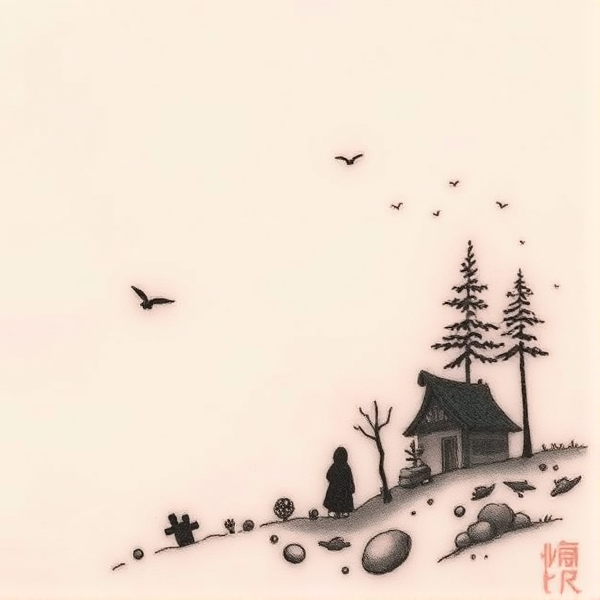 Tatouage qui reprend l’univers miazaki de façon minimaliste