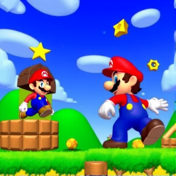 Super Mario Brothers on the PlayStation 2