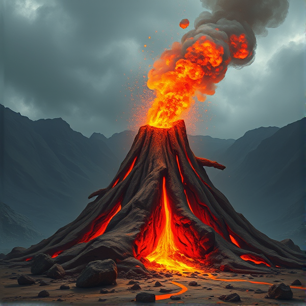 poop volcano