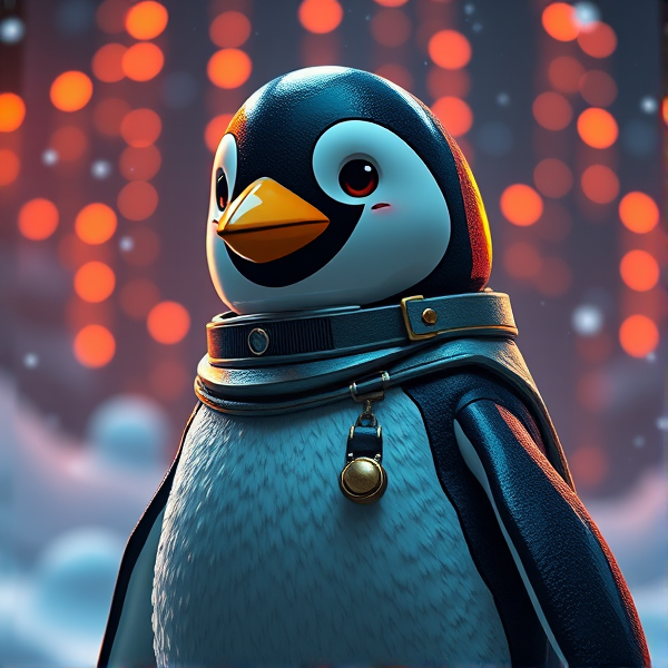 Pingouin annimatronique