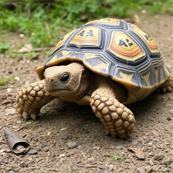 1 tortoise walking