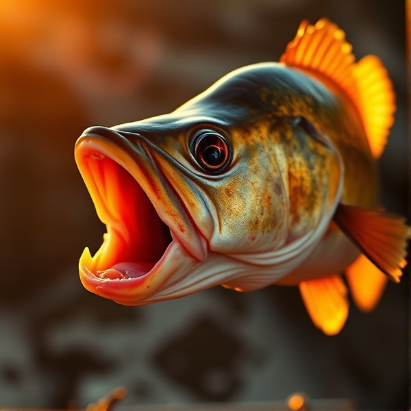 A fish eating a fish eating a fish eating a fish eating a fish.