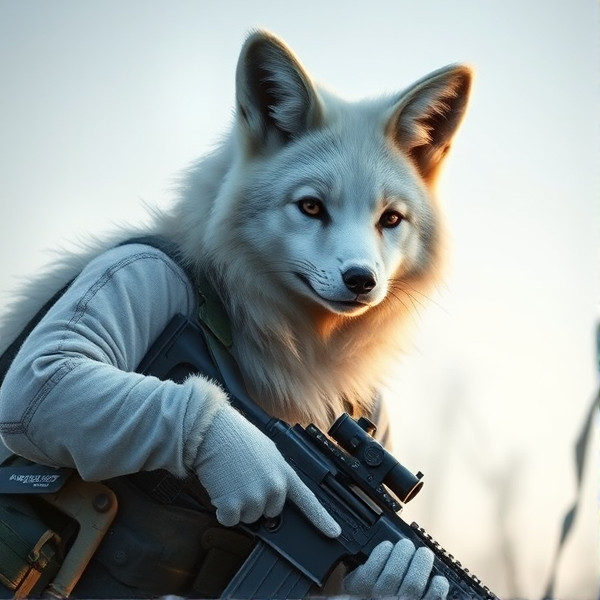White Fox in sniper gear