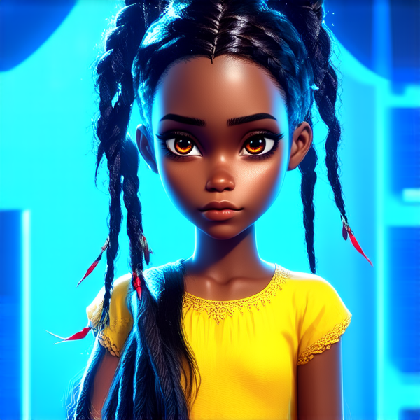 deux jeunes filles noires de huit ans portant des tresses africaines qui étudient leur leçons